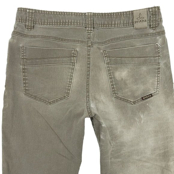 Prana Slim Fit Jeans Gray Straight Leg Men Size 31x30 Mid Rise Stretch Denim - Picture 5 of 10